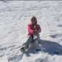 Donna sulla neve