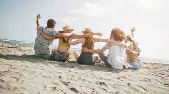 caraibi amici in spiaggia