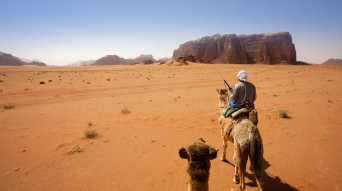 cammelliere nel deserto