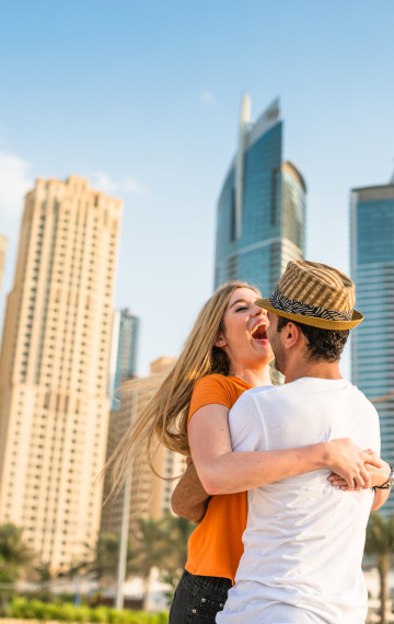 dubai coppia felice