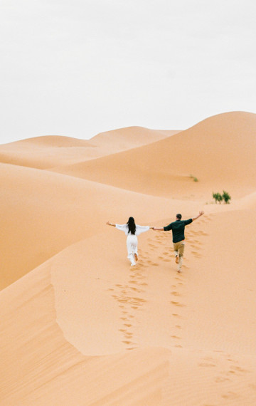 Correre nel deserto di Dubai