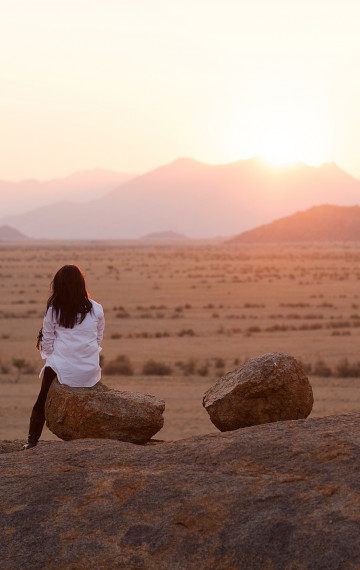 namibia coppia nel deserto