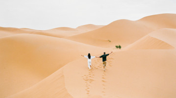 Correre nel deserto di Dubai