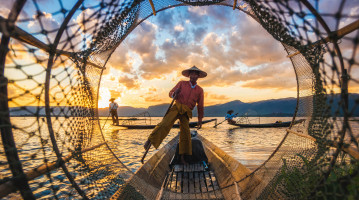 Pescatore in Myanmar