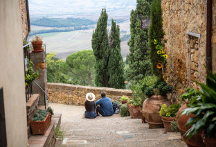 coppia a pienza