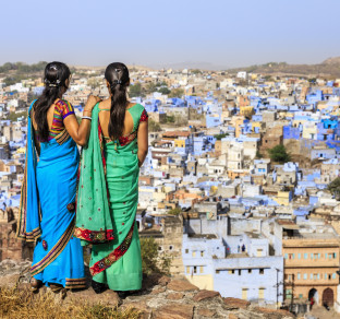 india vista della città azzurra