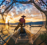Pescatore in Myanmar
