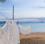 madagascar pizzo steso in spiaggia