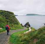 irlanda strada sulla costa