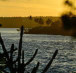 brasile baia al tramonto