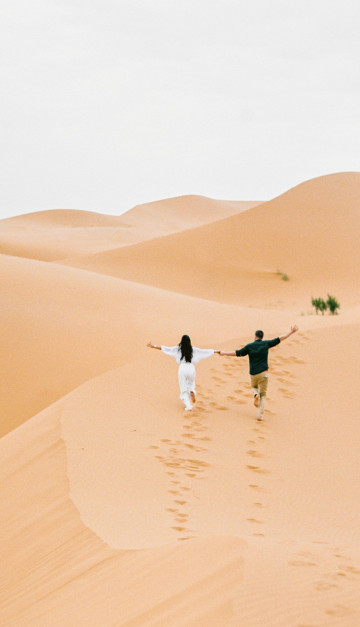 Correre nel deserto di Dubai