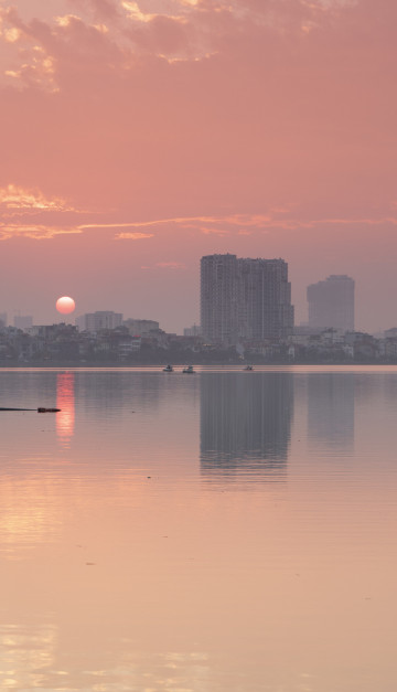 vietnam hanoi tramonto