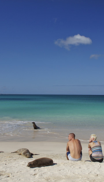 ecuador coppia in spiaggia