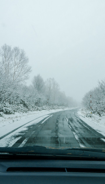 giappone strada innevata