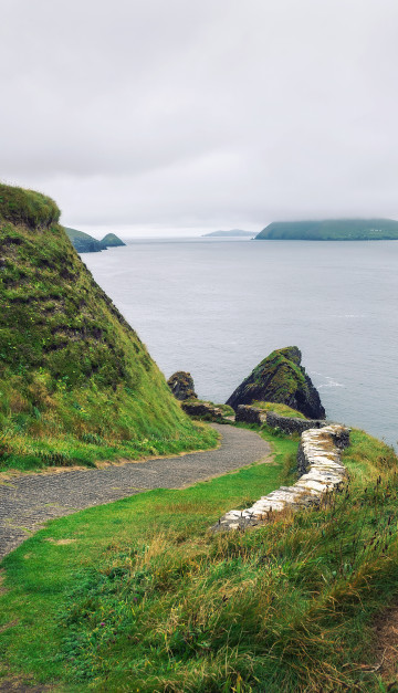 irlanda strada sulla costa