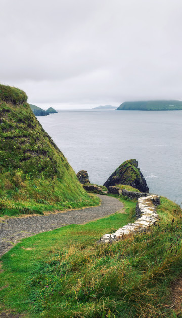 irlanda strada sulla costa