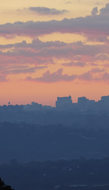 sudafrica tramonto skyline