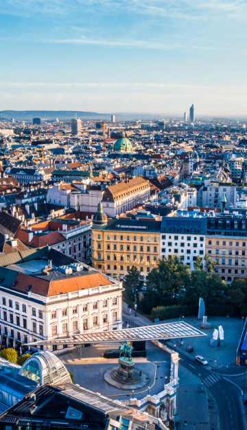 vienna dall'alto