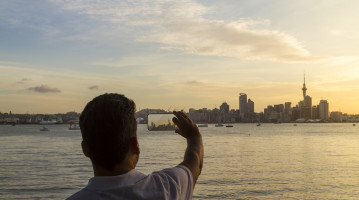 nuova zelanda tramonto